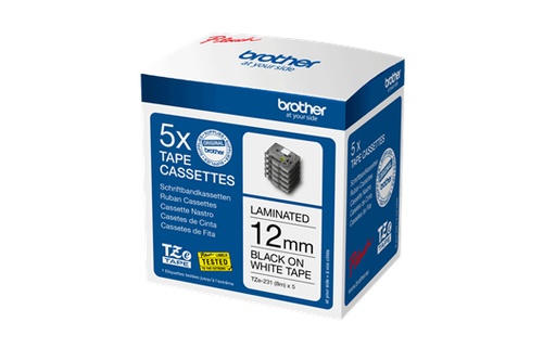 BROTHER - Pack multiple de cintas de etiquetado (Ref.TZe231M5)
