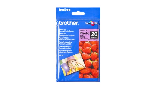 BROTHER - Papel Inkjet Glossy 10x15 20h 190g/m2 (Ref.BP61GLP)