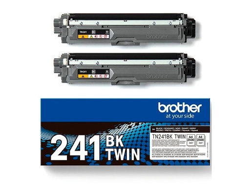 BROTHER - TONER HL3140 / 3170 / 3150 / DCP9020 / MFC9140 / 9330 / 9340 NEGRO 2500 PAGINAS PACK de 2 (Ref.TN241BKTWIN)