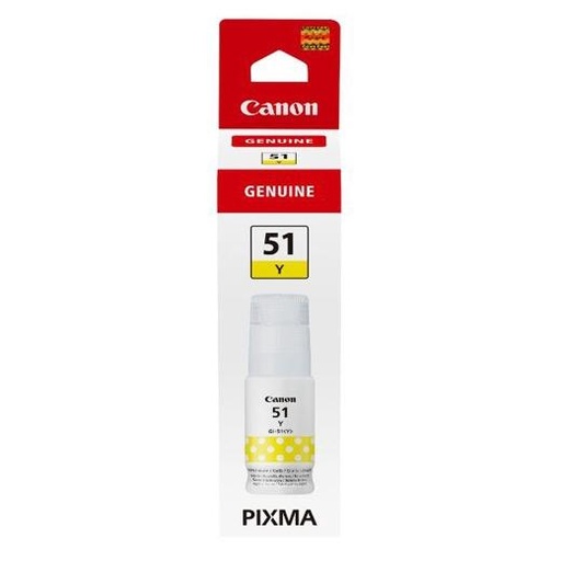 CANON - Botella de tinta Amarillo GI-51Y para G1520 G2520 G3520 G3560 (Ref.4548C001)