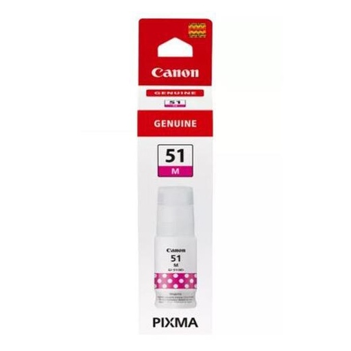 CANON - Botella de tinta Magenta GI-51M para G1520 G2520 G3520 G3560 (Ref.4547C001)