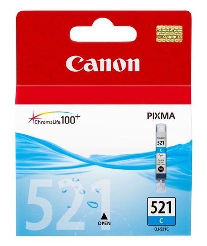 CANON - CART.IJ. CLI-521C CIAN PIXMA MP-620/630/980/540/IP-3600/4600 (ref. 2934B001)