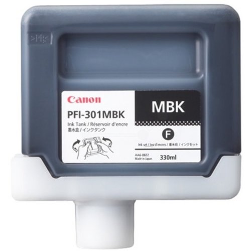 CANON - CARTUCHO INKJET PFI-301MBK IMAGEPROGRAF iPF8000/iPF8000S/iPF9000 NEGRO MATE 330 ML. (1485B001AA) (Ref.PFI301MBK)