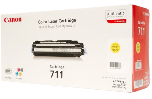 CANON - TONER CRG711Y MF-8450/9130/9170, I-SENSI LBP-5300/5360/MF-9220CDN AMARILLO 6.000 PÁG. (1657B002AA) (Ref.CRG-711Y)