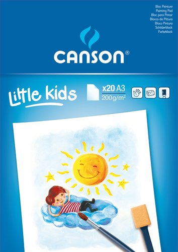 CANSON - BLOCK DE PINTURA GUARRO- KIDS A3 20h 200g (Ref.C400015589)