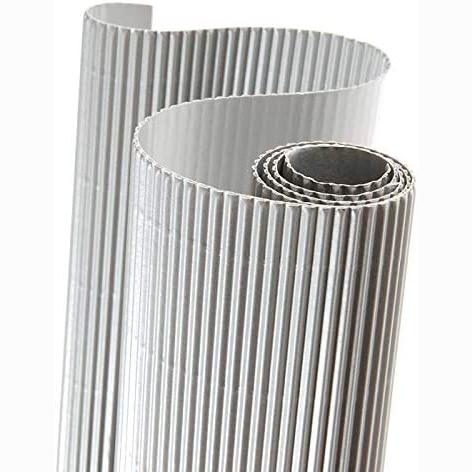 CANSON - CARTON ONDULADO 300g ROLLO 0,5x0,7 m PLATA PAQUETE de 10 (Ref.C200992653)