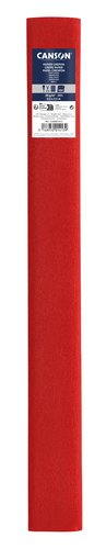 CANSON - PAPEL CREPE (PINOCHO) 40g 0,5x2,5 m ROJO VIVO (Ref.C200001413)