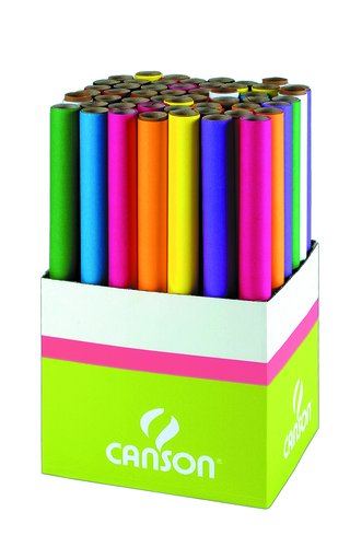 CANSON - PAPEL SEDA 20g ROLLO 0,5x5 m AZUL TURQUESA (Ref.C200992664)