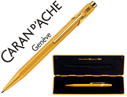CARAN D'ACHE - BOLIGRAFO 849 GOLDBAR 2012 COLLECTION CON ESTUCHE PUNTA MEDIA (Ref.849-999)