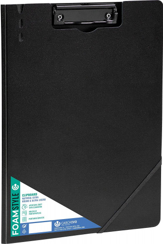 CARCHIVO - CARPETA con PINZA MINICLIP SUPERIOR FOAM STYLE PP A4 NEGRO (Ref.63040106)