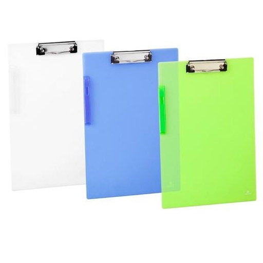 CARCHIVO - CARPETA CON PINZAS PP 24X35CM PINZA ALAMBRE CANGURO VERDE TRANSLUCIDO (Ref.2222KG51)
