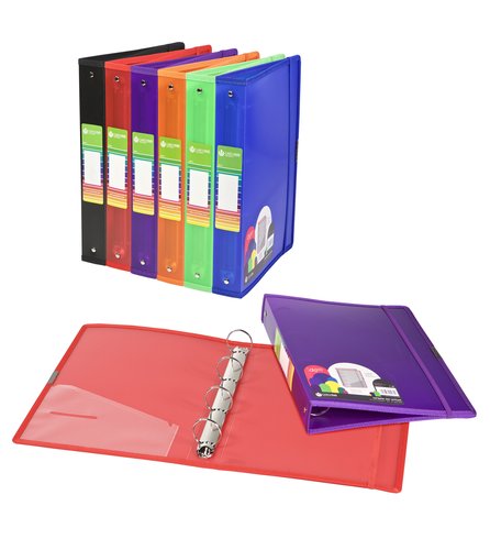 CARCHIVO - CARPETA de ANILLAS DUNE PP A4+ 4 an.40mm NARANJA (Ref.12371452)