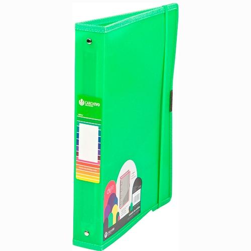 CARCHIVO - CARPETA de ANILLAS DUNE PP A4+ 4 an.40mm VERDE (Ref.12371451)