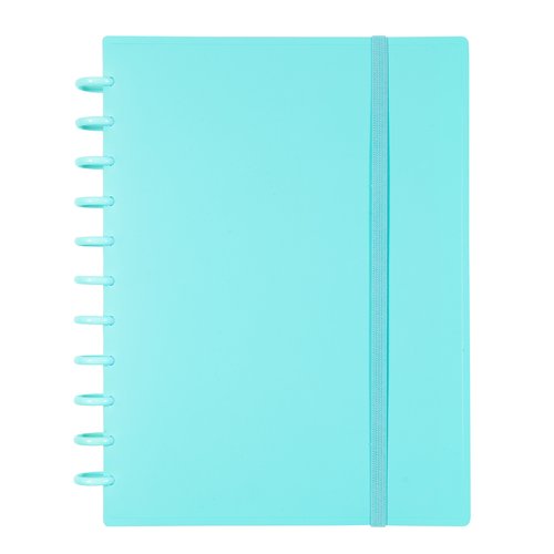 CARCHIVO - CUADERNO INGENIOX ESPIRAL A4 100H C/SEPARADORES EXTRAÍBLES 100GR PAUTADO 7MM TAPAS PP SEMI-RÍGIDO CIERRE C/GOMA MENTA (Ref.66004017)