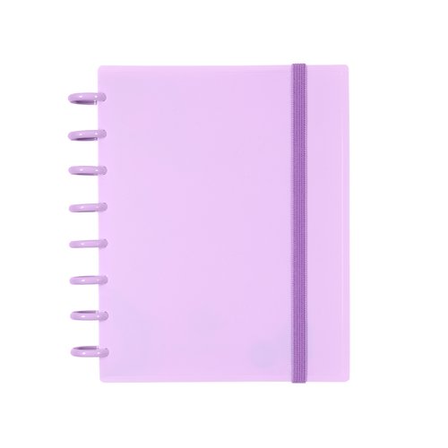 CARCHIVO - CUADERNO INGENIOX ESPIRAL A5 100H C/SEPARADORES EXTRAÍBLES 100GR PAUTADO 7MM TAPAS PP SEMI-RÍGIDO CIERRE C/GOMA MALVA (Ref.66005014)