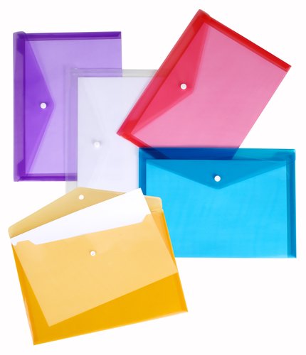 CARCHIVO - DOSSIER SOBRE PP VELCRO 225x125mm (RECIBOS) TRANSL.5 colores (Ref.339K)