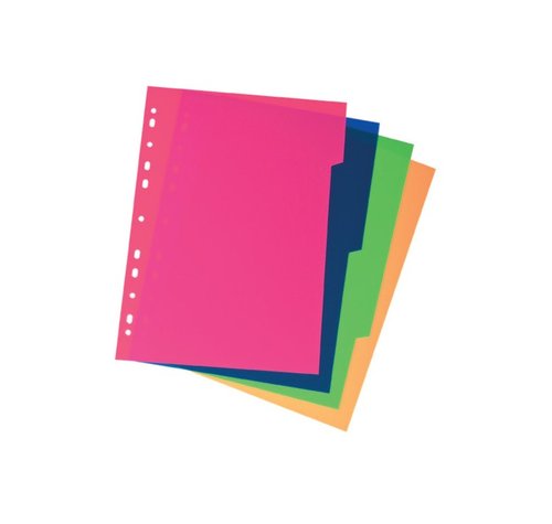 CARCHIVO - SEPARADORES PP XXL Fº 4 pestañas 11 taladros (Ref.49051499)