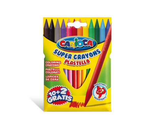 CARIOCA - CAJA CARTON 12 PLASTICERAS COLORES SURTIDOS (Ref.42711)