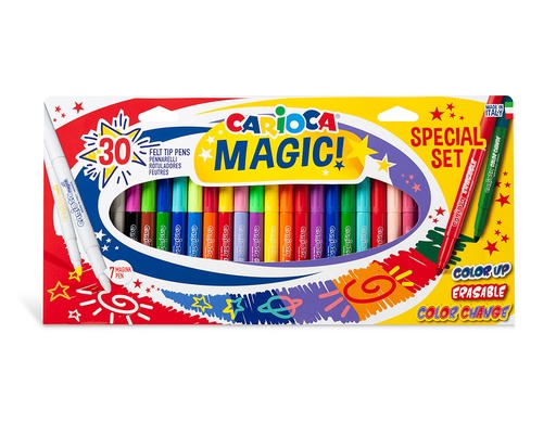 CARIOCA - CAJA SET 30 ROTULADORES MÁGICOS MAGIC MARKERS (Ref.43183)