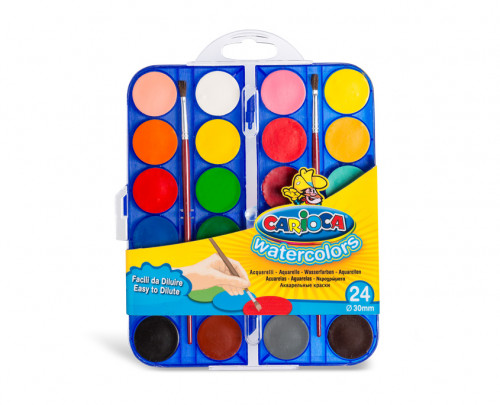 CARIOCA - Watercolors pintura a base de agua Multi Paleta 24 pieza(s) (Ref.42401)