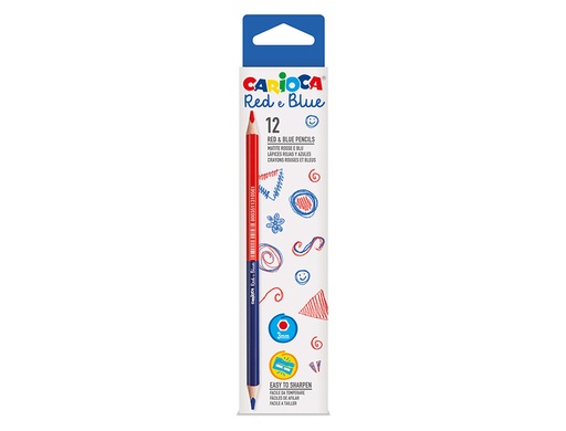 CARIOCA - LAPICES BICOLOR TRIANG.A/R.C/12 (Ref.40143)