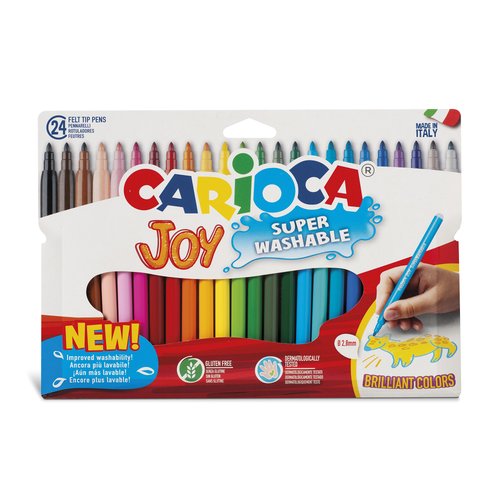 CARIOCA - ROTULADOR FIBRA JOY ESTUCHE de 24 (Ref.A11100024/40615)