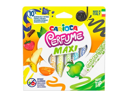 CARIOCA - ROTULADOR FIBRA PERFUME MAXI CAJA de 10 (Ref.42989)