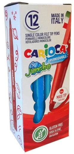 CARIOCA - ROTULADOR JUMBO PUNTA MAXI AZUL CLARO - CAJA DE 12 (Ref.4013010)