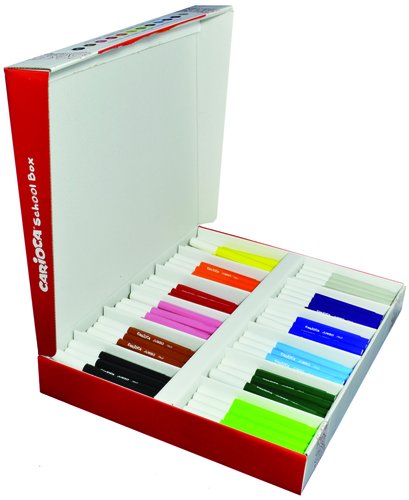 CARIOCA - ROTULADOR JUMBO SCHOOL PACK DE 144 UNIDADES COLORES SURTIDOS (Ref.42826/B)