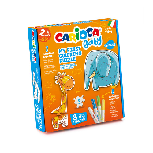 CARIOCA - SET BABY COLORING PUZZLE ANIMALS (Ref.43079)