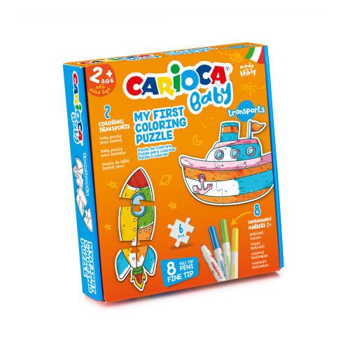 CARIOCA - SET BABY COLORING PUZZLE TRANSPORTS (Ref.43080)