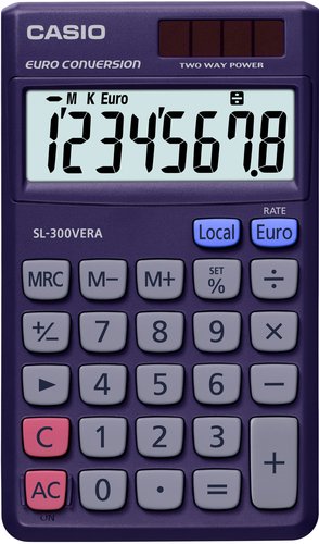 CASIO - CALCULADORA de BOLSILLO 8 DIGITOS (Ref.SL-300 VER)
