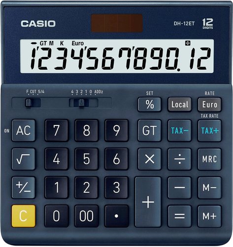 CASIO - CALCULADORA SOBREMESA 12 DIGITOS DH-12TER (Ref.DH-12 TER)