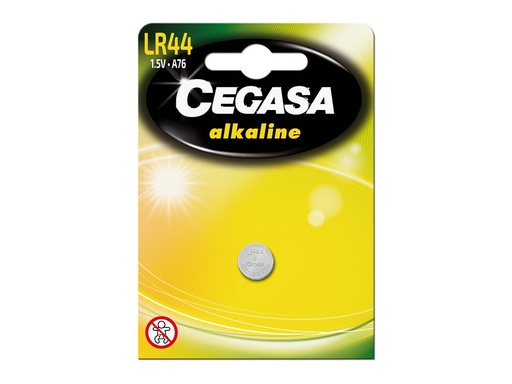 CEGASA - PILA ALC. BOTON LR44 1 5V BT BLISTER (Ref.21488)