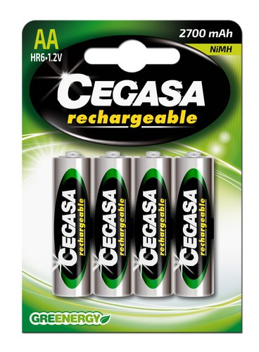 CEGASA - PILAS RECARGABLES HR6 B/4 (Ref.104369)