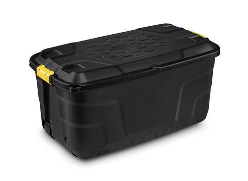 CEP - CAJA ALMACENAMIENTO STRATA BY HW440 145 LITROS APILABLE con TAPA SERVICIO PESADO NEGRO (Ref.2004400130)