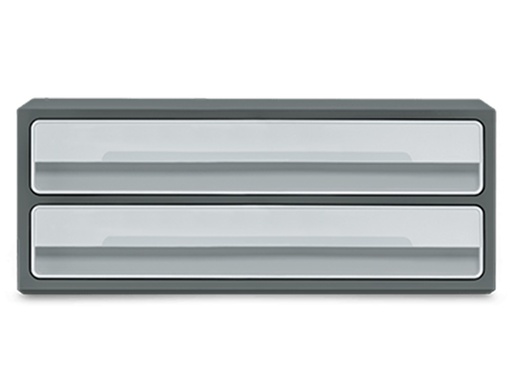 CEP - FICHERO CAJONES DE SOBREMESA MOOV UP RECICLADO 80% 2 CAJONES COLOR GRIS 275X369X146 MM (Ref.1090116361)