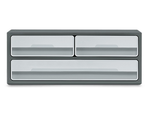 CEP - FICHERO CAJONES DE SOBREMESA MOOV UP RECICLADO 80% 3 CAJONES COLOR GRIS 275X369X146 MM (Ref.1090216361)
