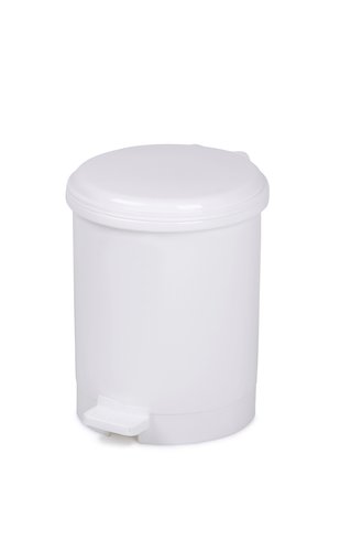 CEP - PAPELERA PLASTICO BLANCA 91912 CON TAPA PEDAL 12 LITROS (Ref.2919120021)