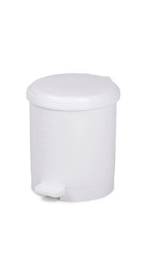 CEP - PAPELERA PLASTICO BLANCA 91946 CON TAPA PEDAL 6 LITROS (Ref.2919460021)