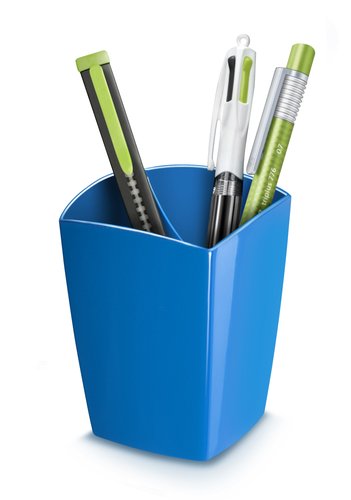 CEP - PORTA LAPICES PLASTICO 530G GLOSS REDONDO AZUL (Ref.1005300351)