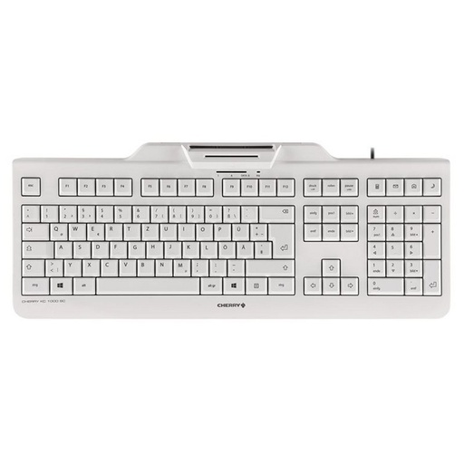 CHERRY - Teclado+Lector Chip Integrado (DNIe) Blanco (Ref.JK-A0100ES-0)