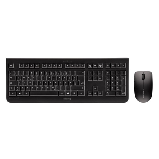 CHERRY - Teclado+Ratón Inalámbrico Inglés DW3000 Neg (Ref.JD-0710GB-2)