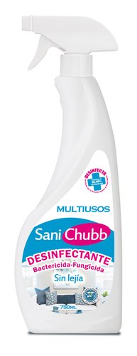 CHUBB - LIMPIADOR MULTIUSOS SANI DESINFECTANTE BACTERICIDA 750 ML. (Ref.6323)
