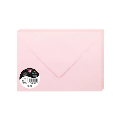 CLAIREFONTAINE - SOBRE 162x229 ROSA P/20 (Ref.5652C)