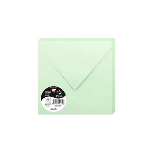 CLAIREFONTAINE - SOBRE 165x165 VERDE P/20 (Ref.5473C)
