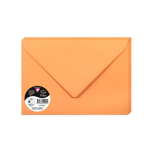 CLAIREFONTAINE - SOBRE POLLEN 162x229 120g CLEMENTINA PAQUETE DE 20 (Ref.5492C)