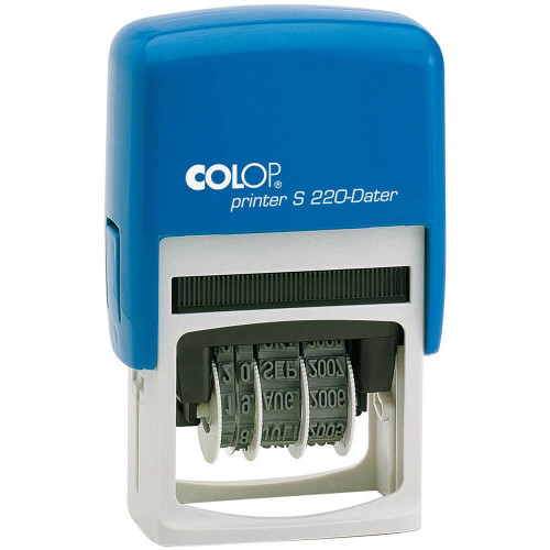COLOP - SELLO DE ENTINAJE S 220 4MM ESPAÑOL AZUL/AZUL (Ref.136429)