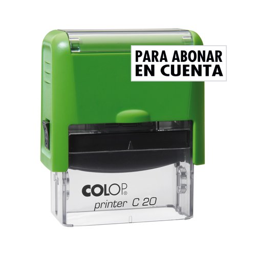 COLOP - SELLO ent.AUT. PRINTER C20 (38x14 mm.) "PARA ABONAR EN CUENTA" (Ref.141686/C20N ABONAR C)