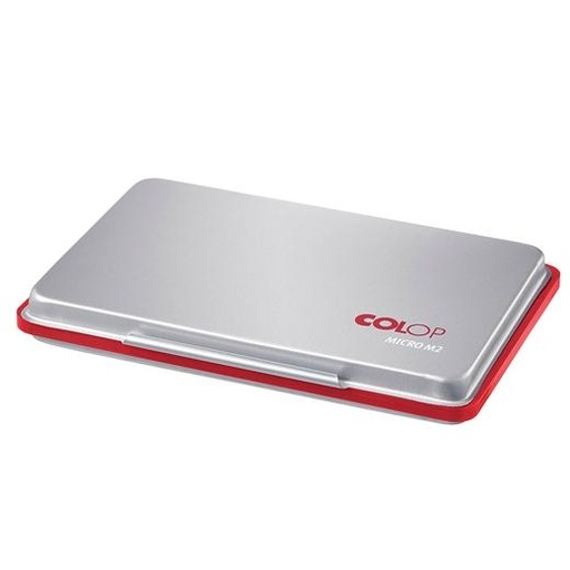 COLOP - TAMPÓN MICRO M2 ESTUCHE DE METAL ROJO (Ref.137869)